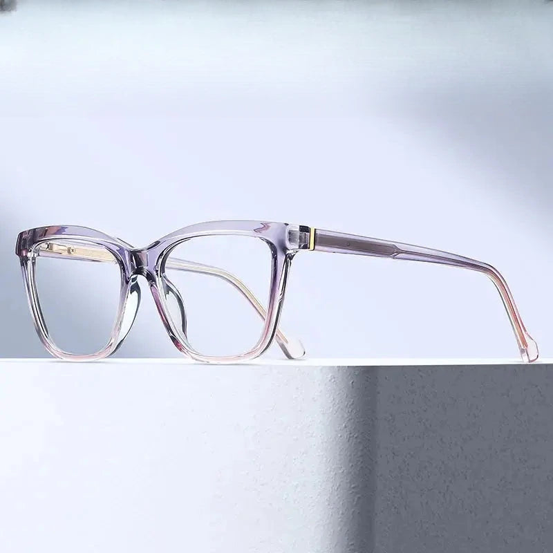 Women's Square Full Rim TR90 Prescription Glasses 392604 — view 1 | Rx Spectacle