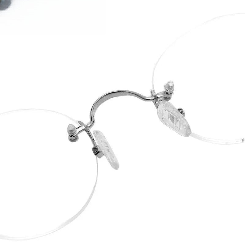 Women's Round Rimless Titanium Prescription Glasses Kr8635 — view 9 | Rx Spectacle