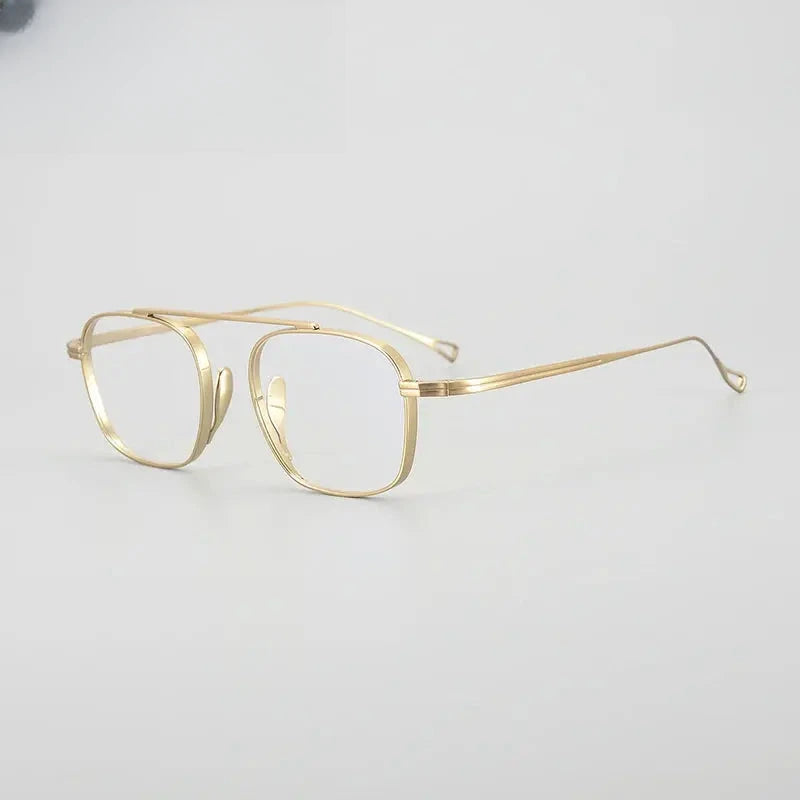 Unisex Square Full Rim Titanium Prescription Glasses Gxyj1474 — view 7 | Rx Spectacle