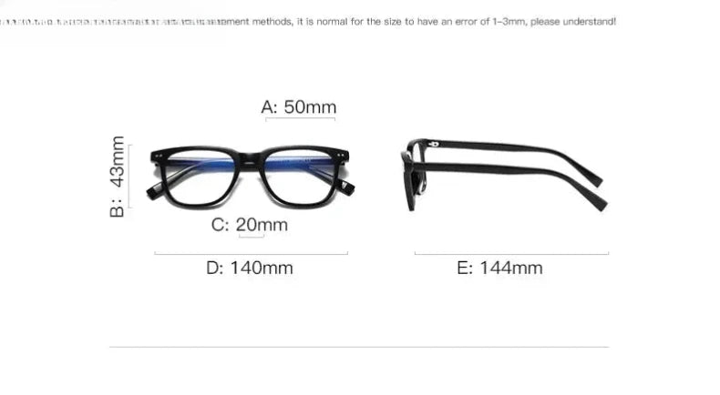 Women's Square Full Rim Plastic Reading Glasses Pfd2119 — view 11 | Rx Spectacle