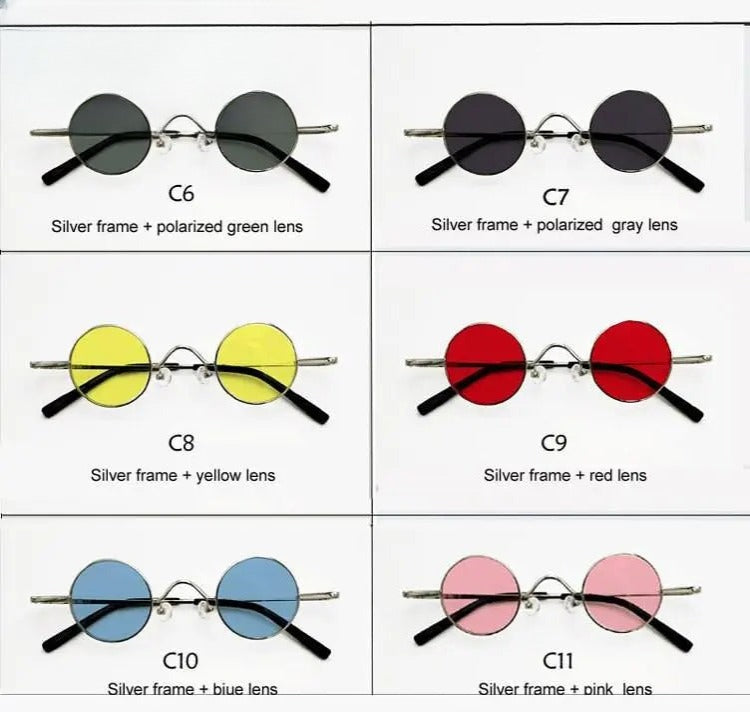 Unisex Round Full Rim Acetate Prescription Glasses Y050 — view 22 | Rx Spectacle