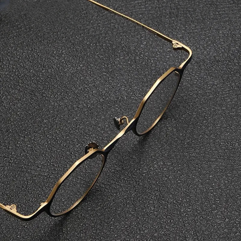 Unisex Polygon Full Rim Titanium Prescription Glasses Gxyj1464 — view 4 | Rx Spectacle