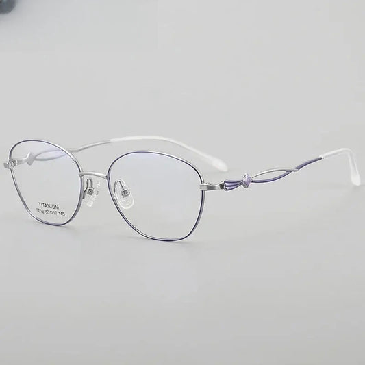 Unisex Polygon Full Rim Titanium Prescription Glasses 33012 — view 1 | Rx Spectacle