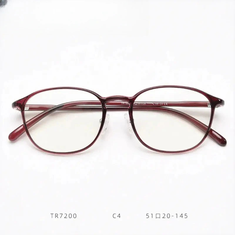 Women's Oval Full Rim Titanium Prescription Glasses 87200 — view 5 | Rx Spectacle