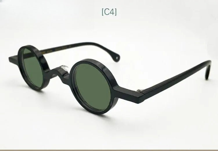 Men's Round Full Rim Acetate Prescription Glasses P001 — view 10 | Rx Spectacle
