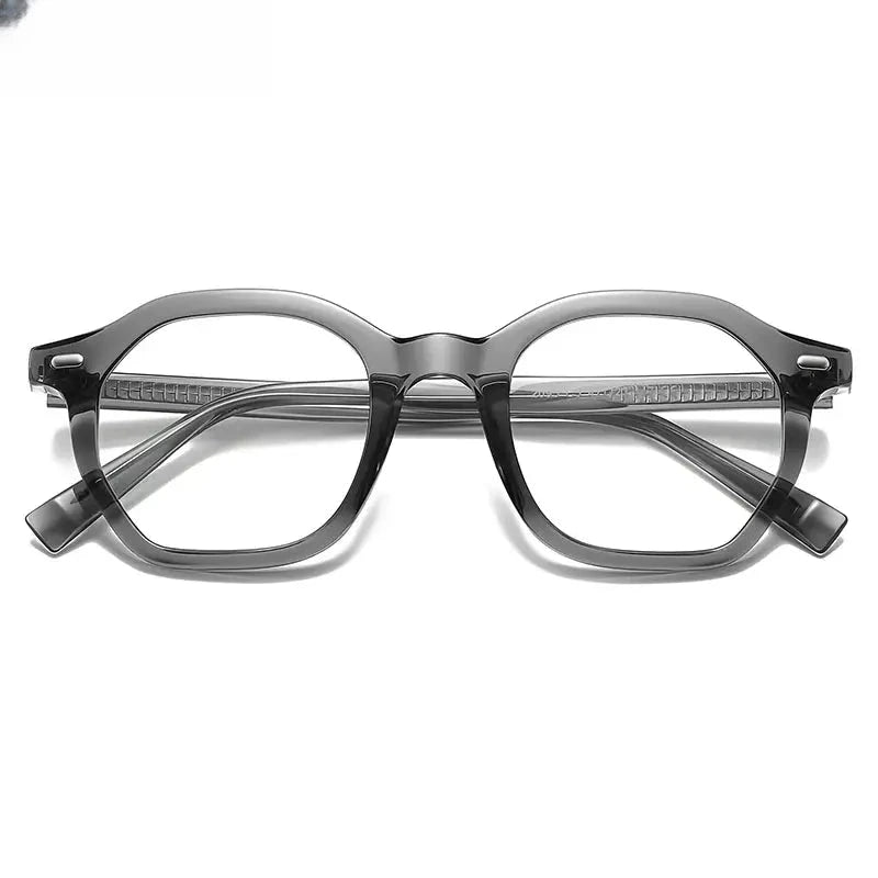 Women's Square Full Rim Titanium Reading Glasses 2095 — view 12 | Rx Spectacle