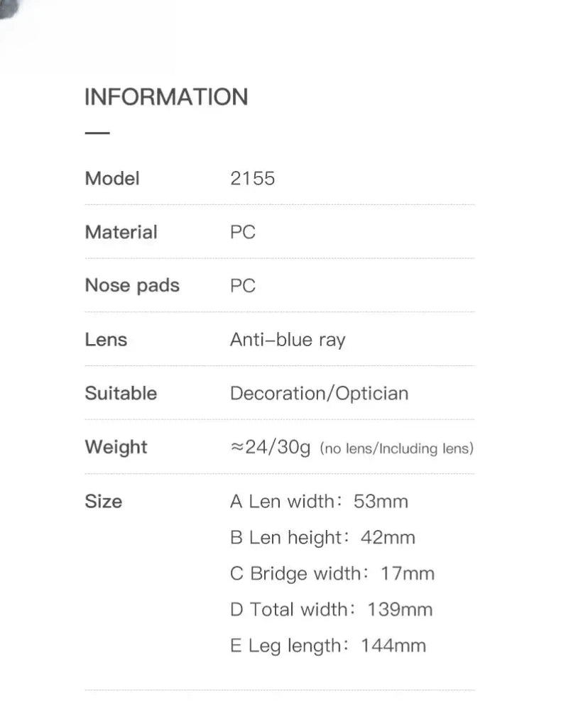 Unisex Cat Eye Full Rim Titanium Reading Glasses 2155 — view 13 | Rx Spectacle