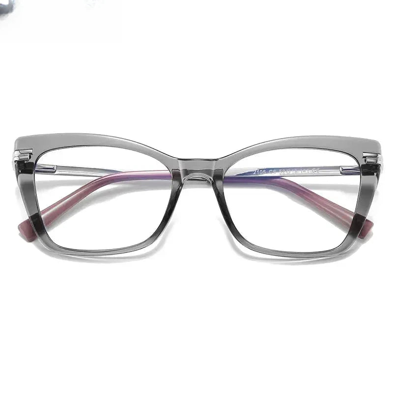 Women's Cat Eye Full Rim Titanium Reading Glasses 2105 — view 12 | Rx Spectacle