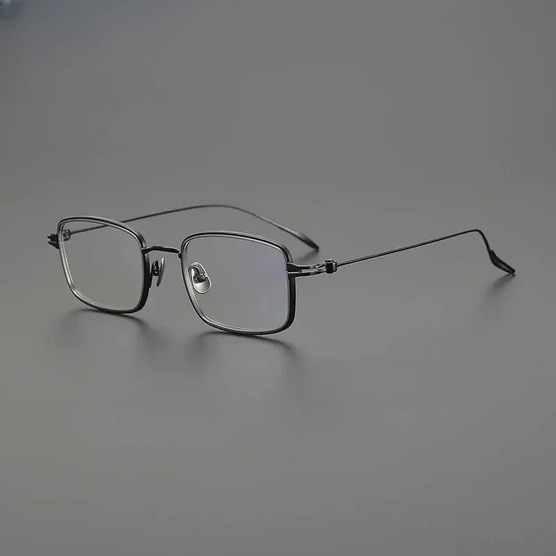 Unisex Square Full Rim Titanium Prescription Glasses Gxyj1571 — view 6 | Rx Spectacle