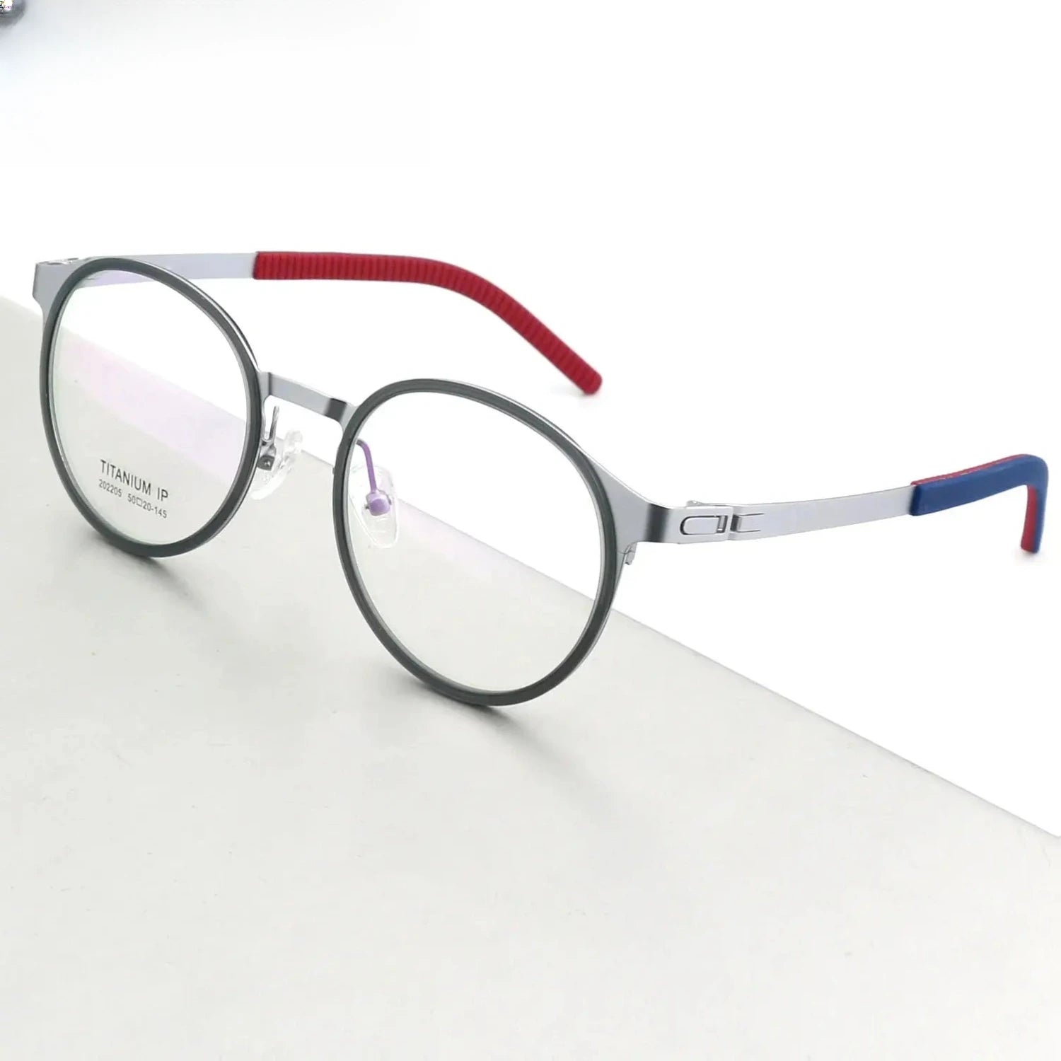 Unisex Round Full Rim Titanium Sports Glasses 202205 — view 4 | Rx Spectacle