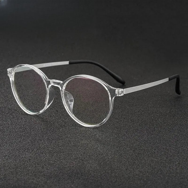Unisex Round Full Rim Titanium Prescription Glasses Eyeglasses3050 — view 1 | Rx Spectacle