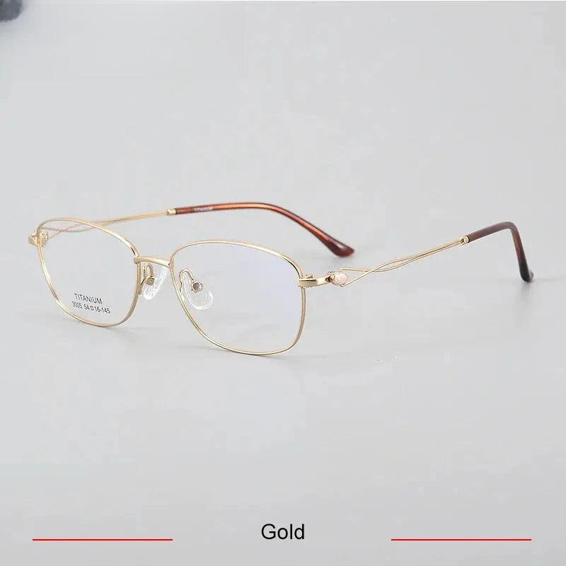 Unisex Oval Full Rim Titanium Prescription Glasses 33005 — view 8 | Rx Spectacle