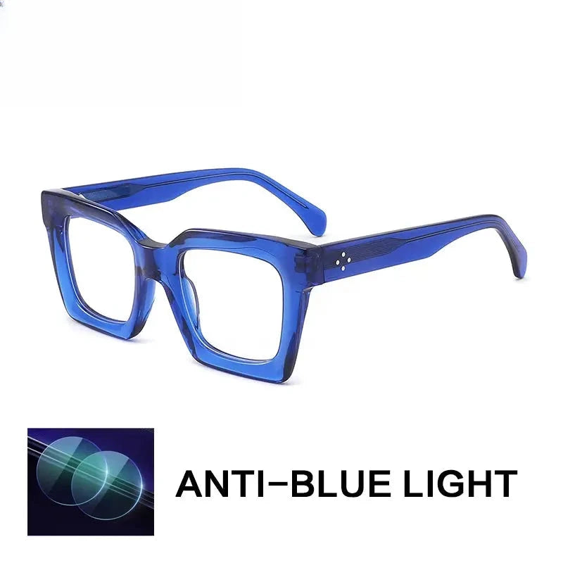 Unisex Square Full Rim Acetate Reading Glasses 882215 — view 5 | Rx Spectacle