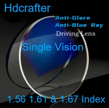Single Vision Anti Glare Anti Blue Driving Lenses — view 1 | Rx Spectacle