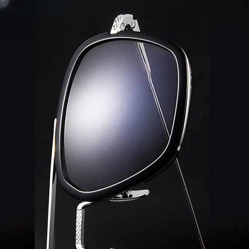 Unisex Square Full Rim Titanium Double Bridge Prescription Glasses T927 — view 7 | Rx Spectacle