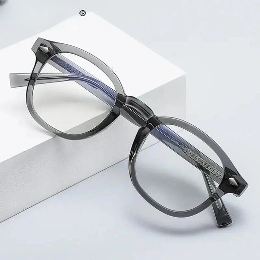 Unisex Square Full Rim Titanium Prescription Glasses 2096 — view 1 | Rx Spectacle