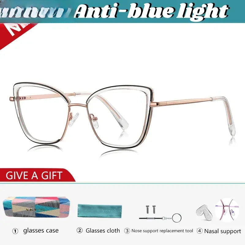Women's Butterfly Full Rim TR90 Reading Glasses 31524 — view 7 | Rx Spectacle
