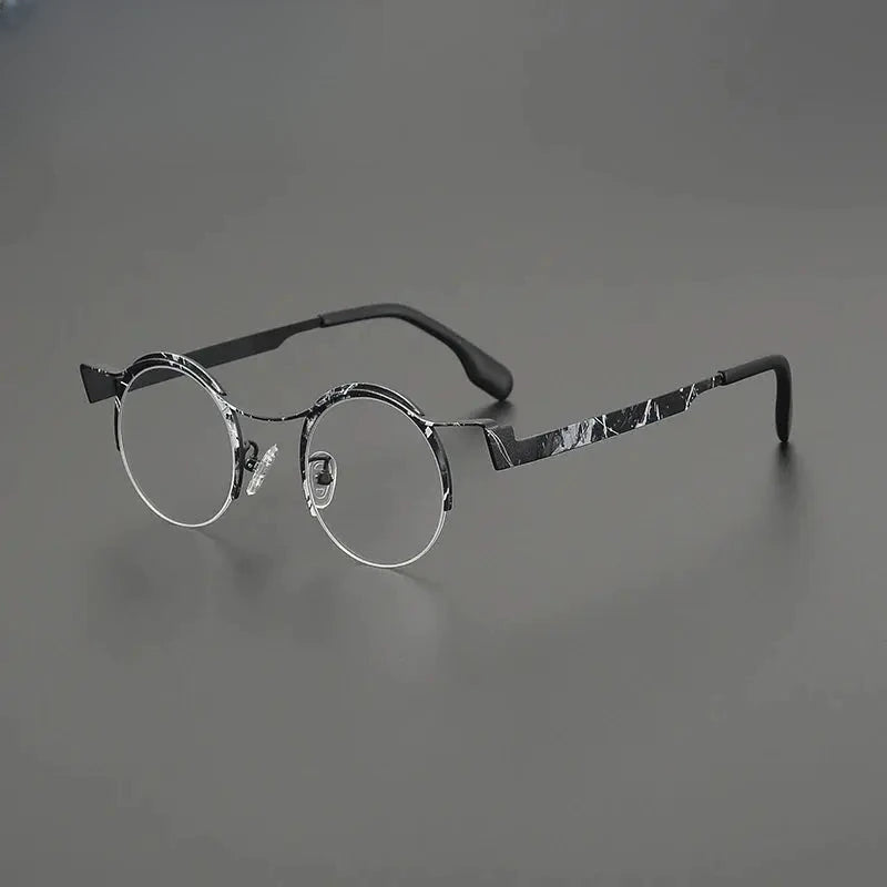 Women's Browline Semi-Rimless Titanium Prescription Glasses G85837 — view 6 | Rx Spectacle