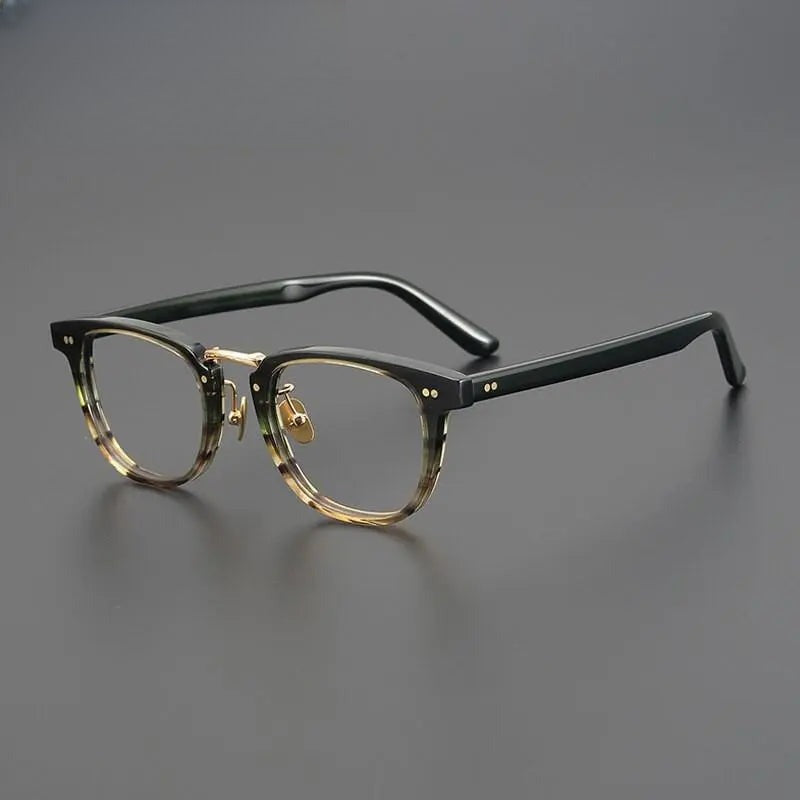 Unisex Square Full Rim Acetate Prescription Glasses Gxyj938 — view 2 | Rx Spectacle