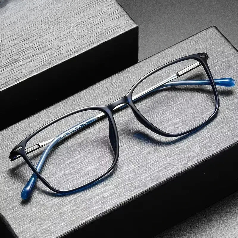Women's Square Full Rim Titanium Prescription Glasses 328636 — view 1 | Rx Spectacle