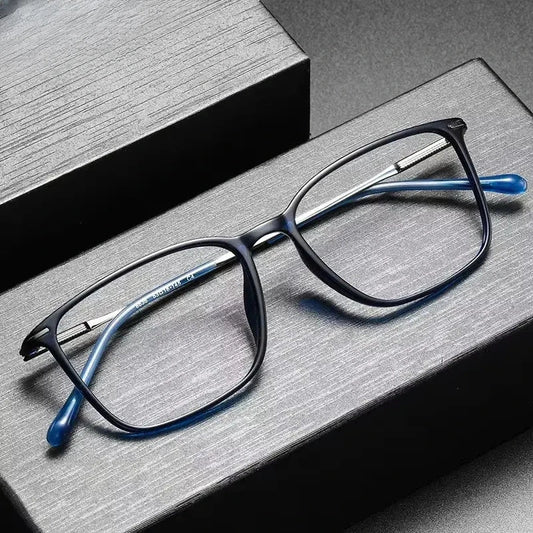 Women's Square Full Rim Titanium Prescription Glasses 328636 — view 1 | Rx Spectacle