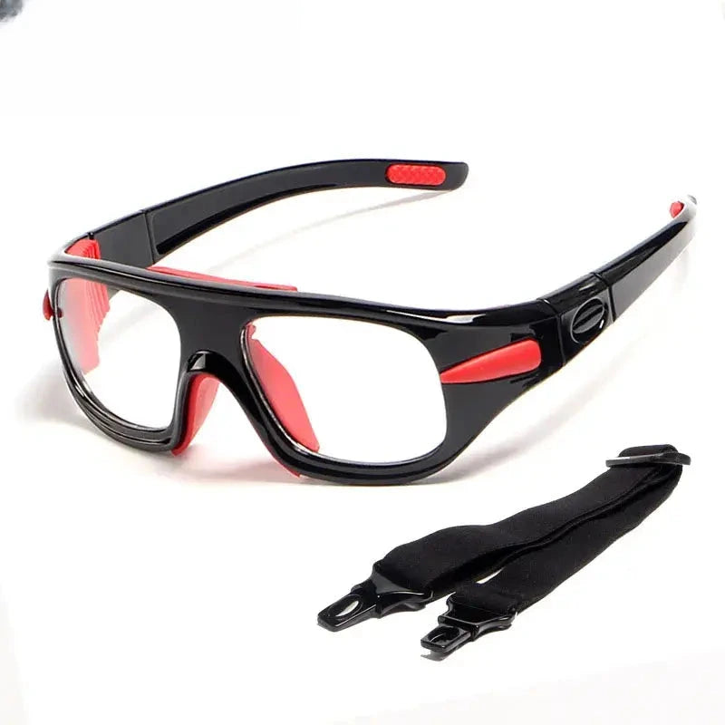 Unisex Square Full Rim Titanium Sports Glasses C036 — view 8 | Rx Spectacle