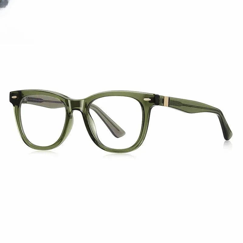 Unisex Square Full Rim Titanium Prescription Glasses 882230 — view 7 | Rx Spectacle