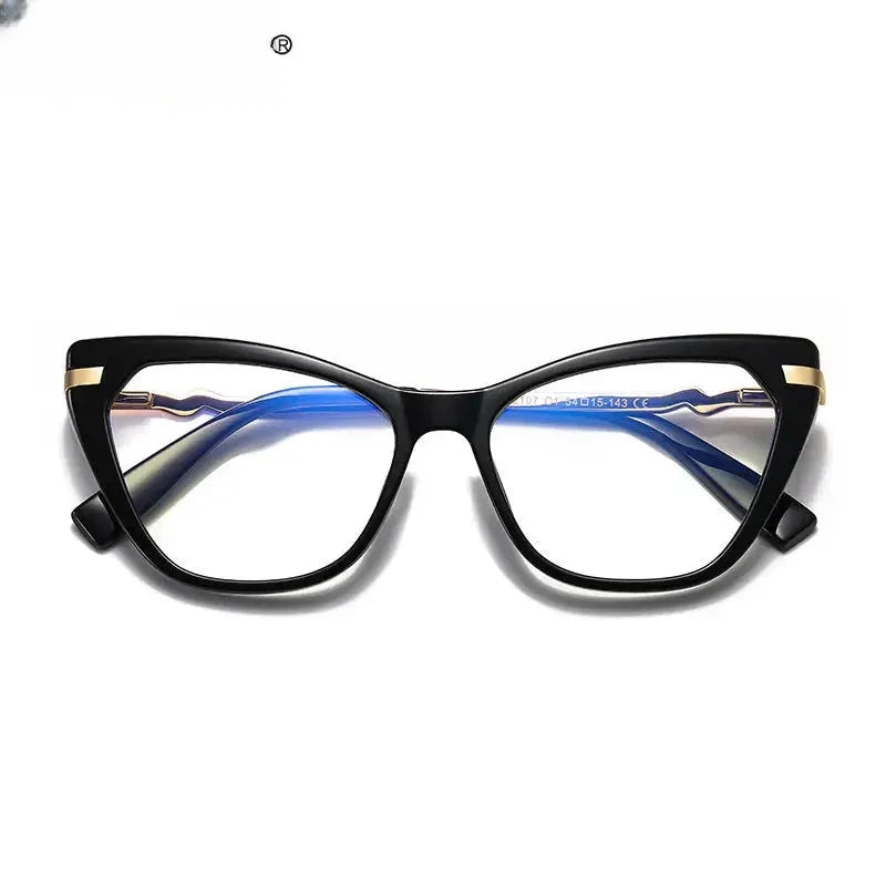 Women's Cat Eye Full Rim Titanium Reading Glasses 2107 — view 6 | Rx Spectacle