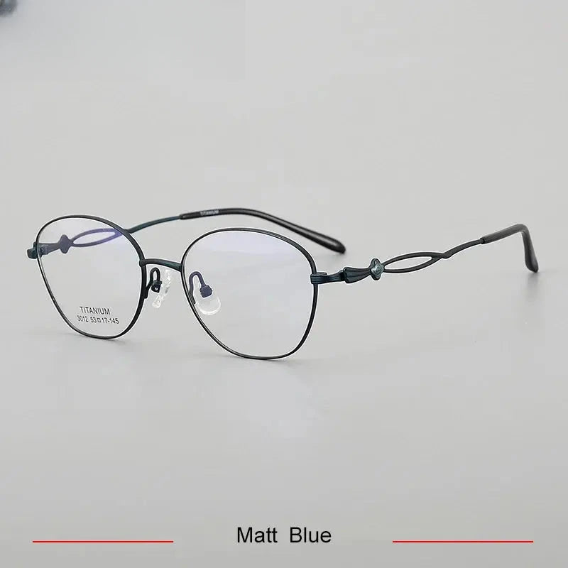 Unisex Polygon Full Rim Titanium Prescription Glasses 33012 — view 8 | Rx Spectacle