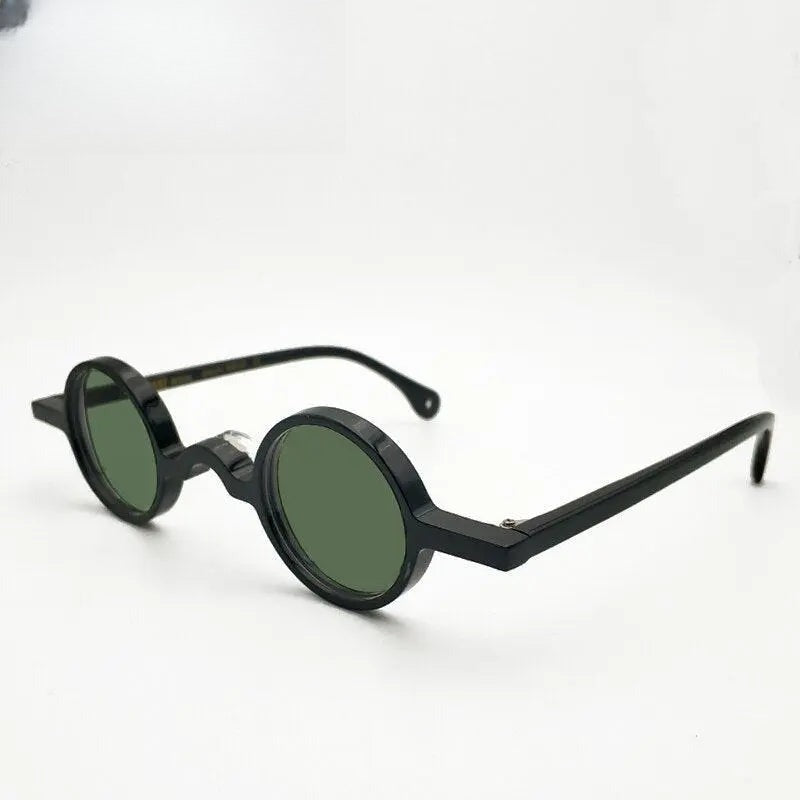 Men's Round Full Rim Acetate Prescription Glasses P001 — view 3 | Rx Spectacle