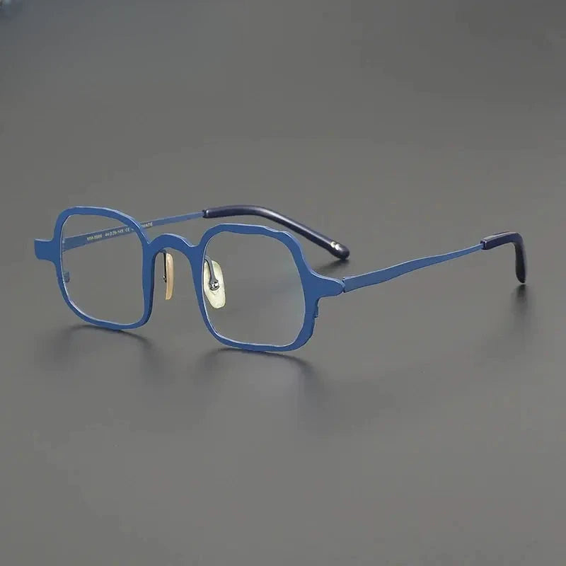 Unisex Irregular Full Rim Titanium Prescription Glasses 670086 — view 6 | Rx Spectacle