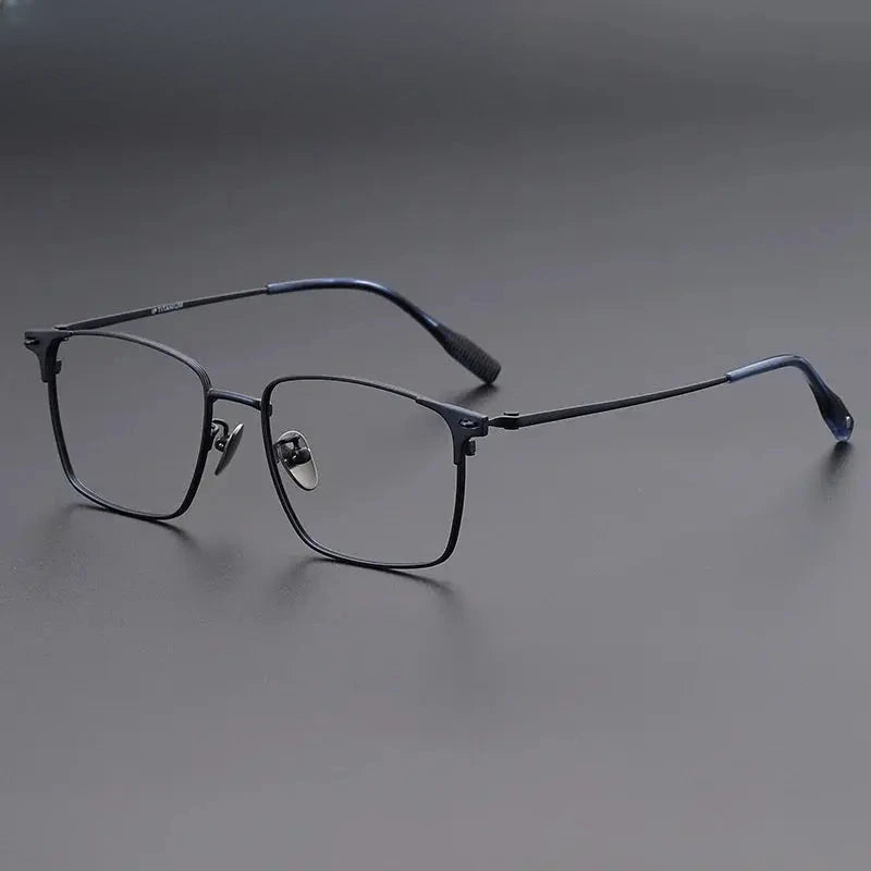 Men's Browline Full Rim Titanium Prescription Glasses 62539 — view 5 | Rx Spectacle