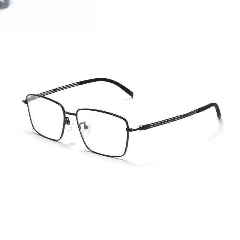 Men's Polygon Full Rim Titanium Prescription Glasses 70013 — view 3 | Rx Spectacle