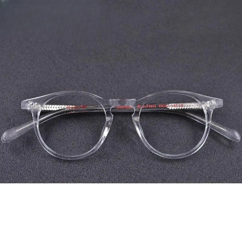 Men's Round Full Rim Acetate Prescription Glasses 2172015 — view 2 | Rx Spectacle