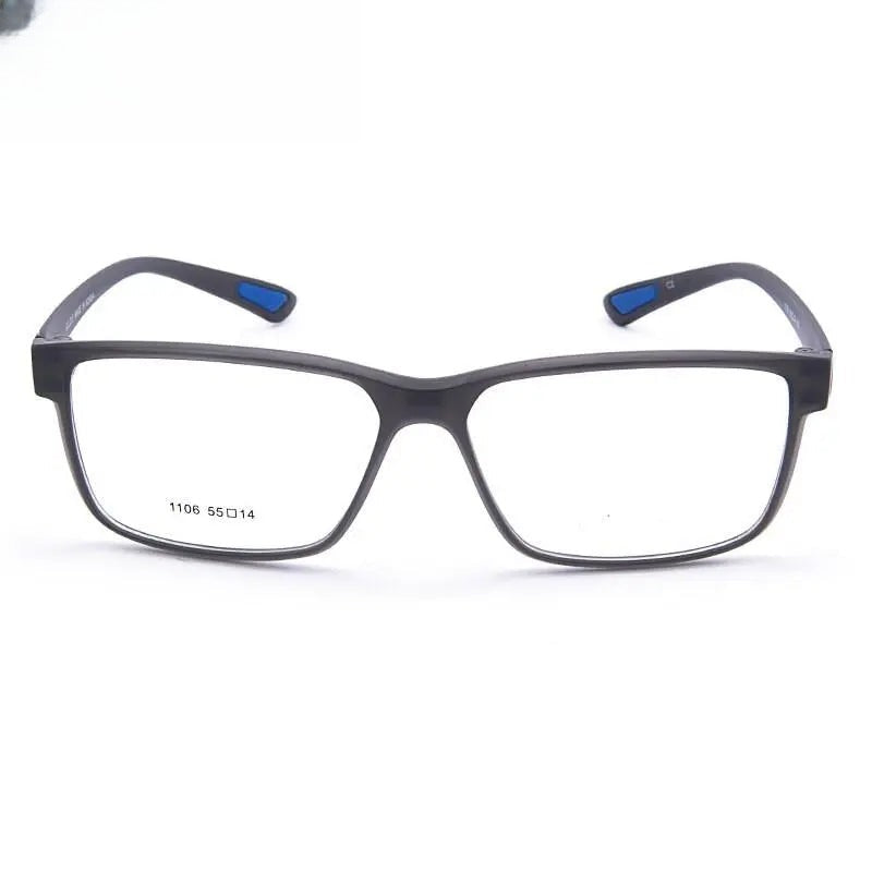 Men's Square Full Rim Titanium Oversized Sports Glasses 1106 — view 7 | Rx Spectacle
