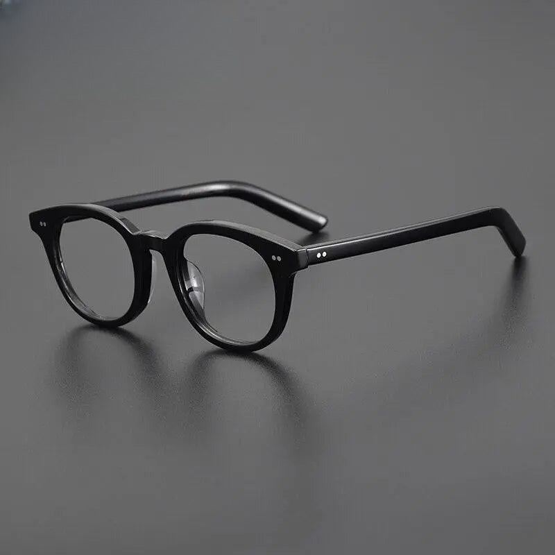 Unisex Round Full Rim Acetate Prescription Glasses Gxyj1028 — view 7 | Rx Spectacle