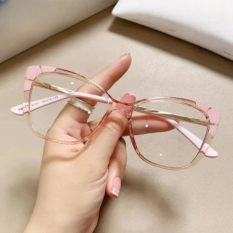 Women's Cat Eye Full Rim TR90 Prescription Glasses 75721 — view 5 | Rx Spectacle