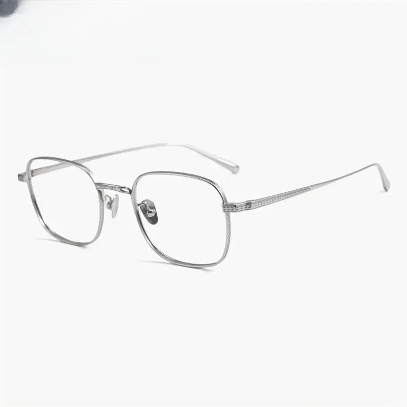 Men's Polygon Full Rim Titanium Prescription Glasses 63015 — view 3 | Rx Spectacle