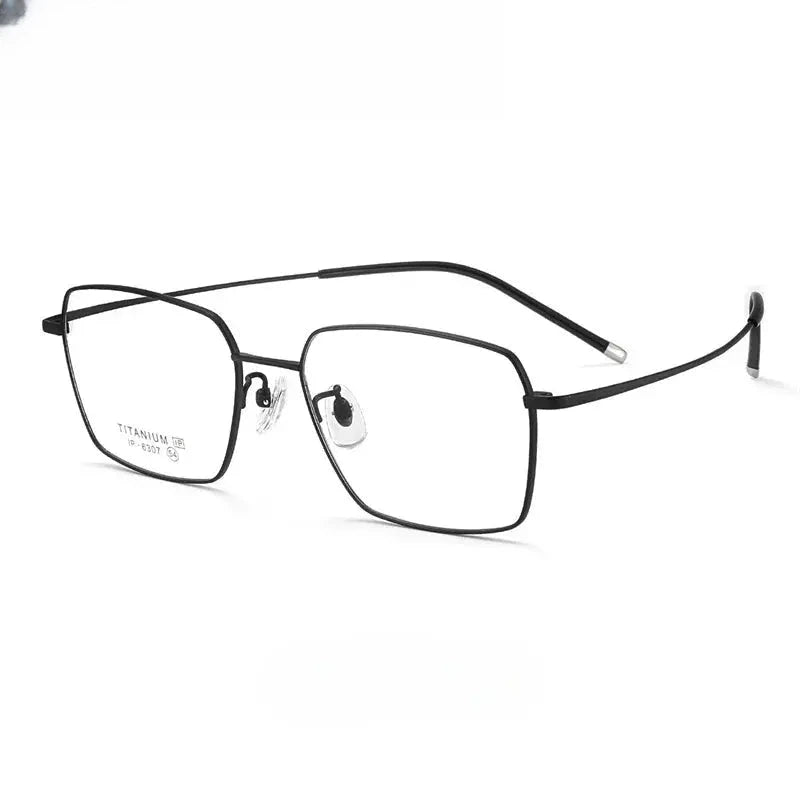 Men's Polygon Full Rim Titanium Prescription Glasses 616307 — view 5 | Rx Spectacle