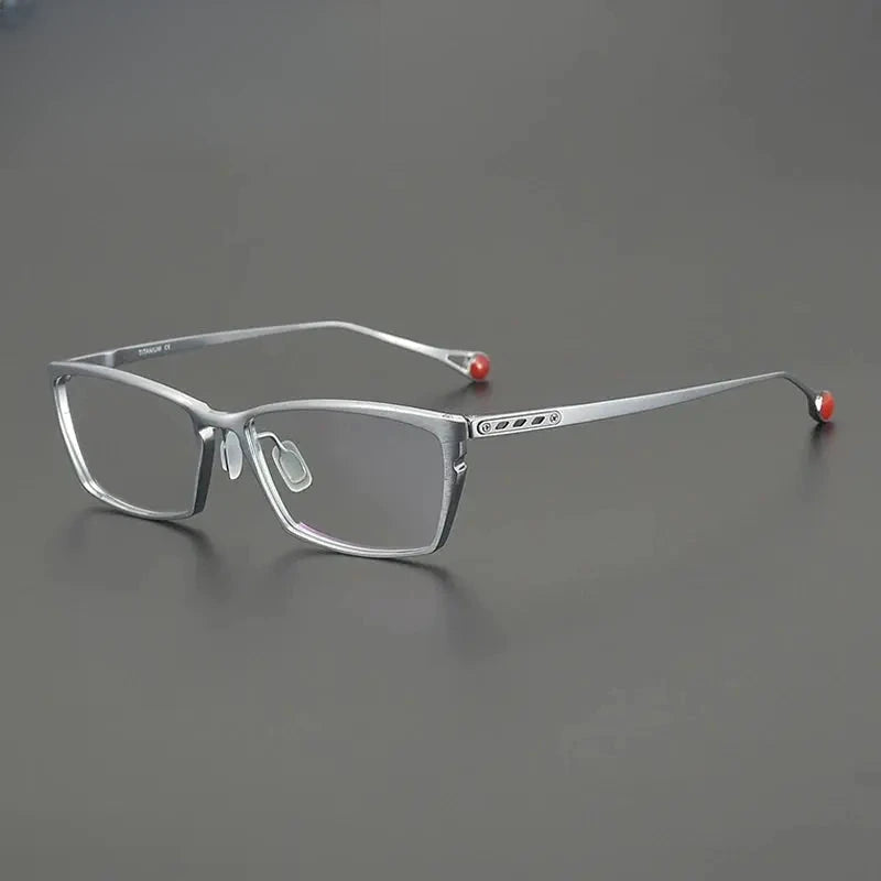 Unisex Browline Full Rim Titanium Prescription Glasses Gxyj2117 — view 5 | Rx Spectacle