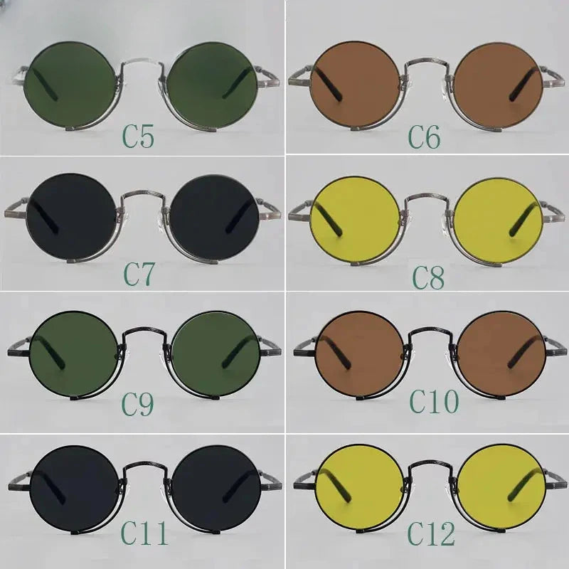 Unisex Round Full Rim Titanium Prescription Glasses 5919 — view 6 | Rx Spectacle