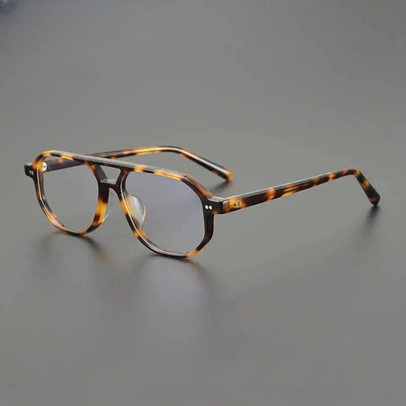 Unisex Round Full Rim Acetate Prescription Glasses 1232 — view 1 | Rx Spectacle
