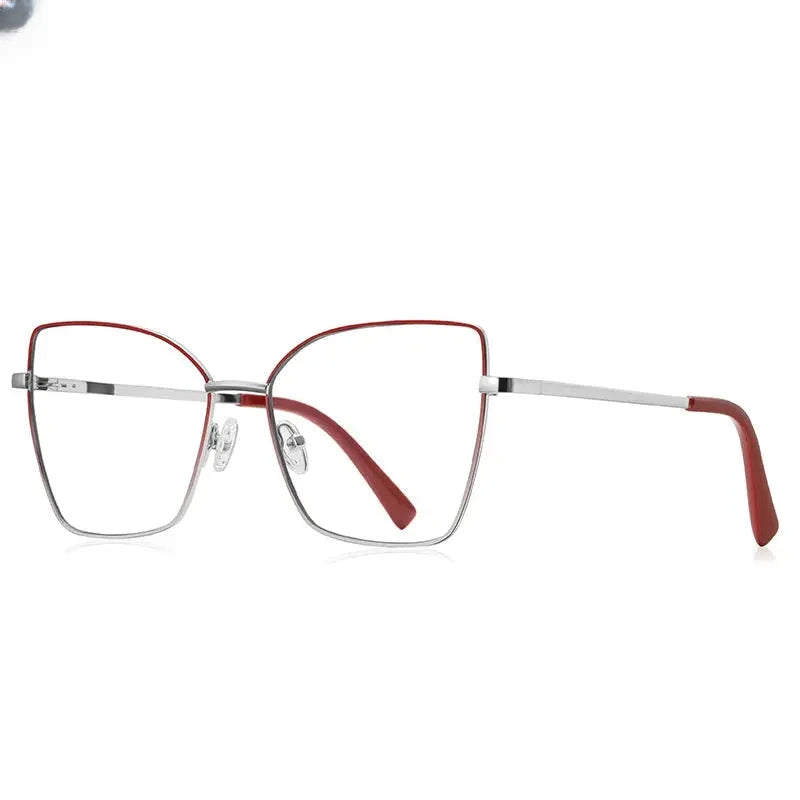 Unisex Butterfly Full Rim Titanium Reading Glasses 3086 — view 10 | Rx Spectacle