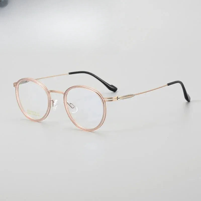 Women's Oval Full Rim Titanium Prescription Glasses 884004 — view 7 | Rx Spectacle