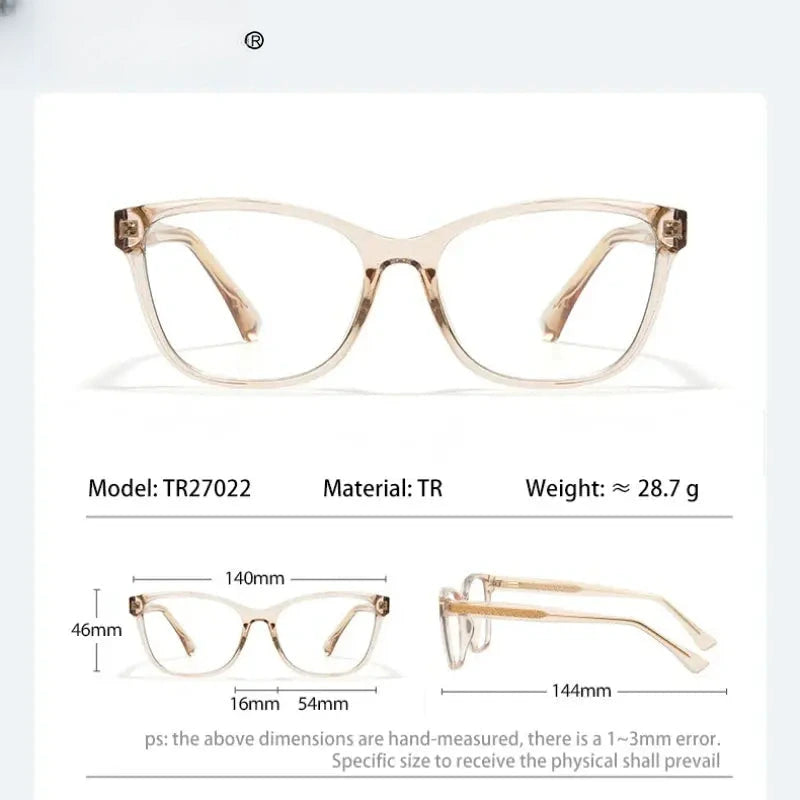 Women's Cat Eye Full Rim TR90 Reading Glasses 727022 — view 2 | Rx Spectacle