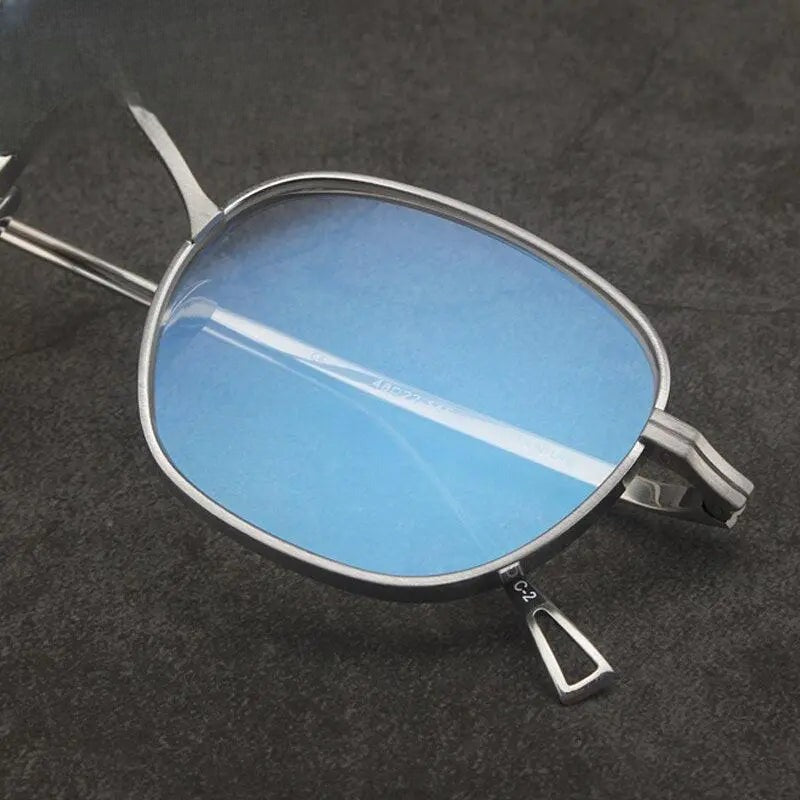 Men's Square Full Rim Titanium Prescription Glasses Gxyj258 — view 7 | Rx Spectacle