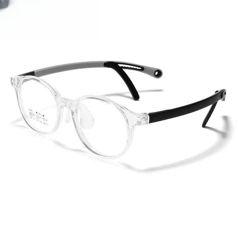 Unisex Round Full Rim Titanium Prescription Glasses 5028 — view 8 | Rx Spectacle