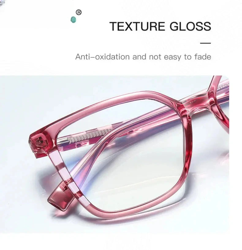 Women's Square Full Rim Alloy Reading Glasses 2132 — view 5 | Rx Spectacle