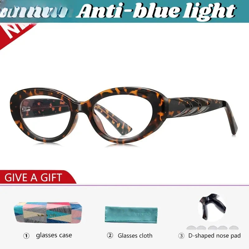 Women's Oval Full Rim Titanium Reading Glasses 512257 — view 7 | Rx Spectacle