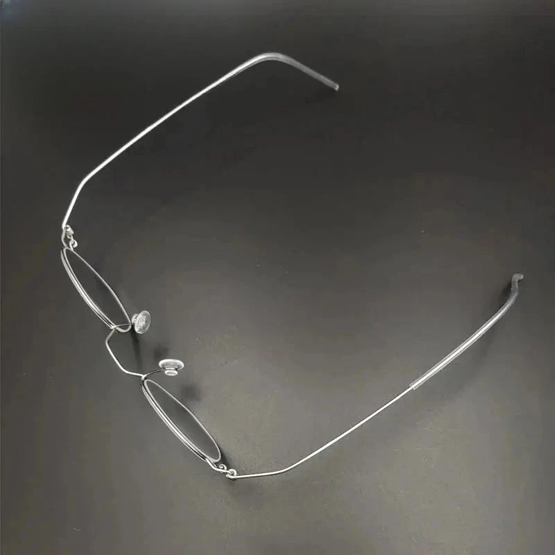 Unisex Polygon Full Rim Stainless Steel Prescription Glasses Y3835 — view 5 | Rx Spectacle